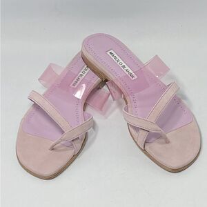 Manolo Blahnik Susina Suede Sandals size 36